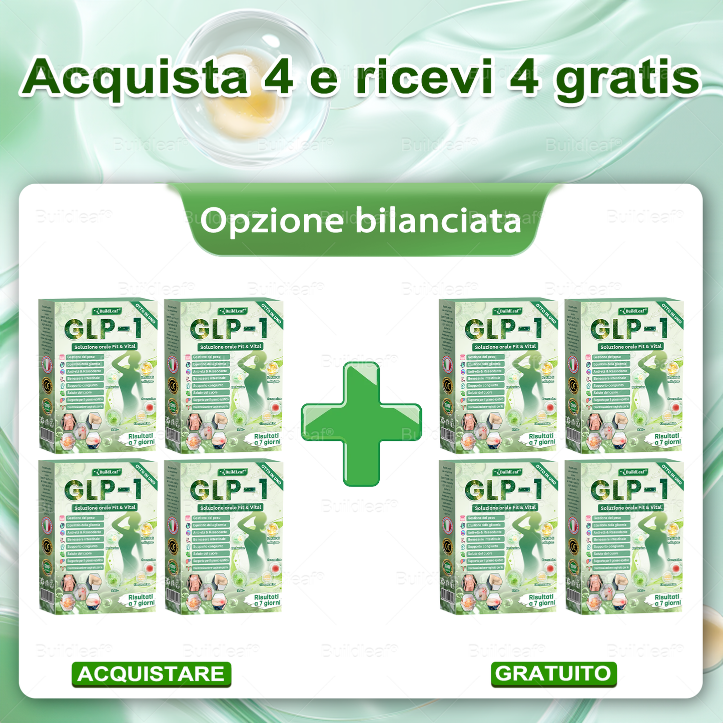 Negozio ufficiale | BuildLeaf® GLP-1 8-in-1 Fit & Vital Soluzione Orale (Solo una volta al giorno, cambiamenti visibili in 7 giorni) ✅ Per obesità, salute cardiovascolare, diabete, apnea notturna, salute intestinale, problemi articolari e altro