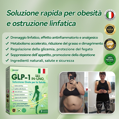 𝐇𝐇𝐕𝐁® 🌞𝐆𝐋𝐏-𝟏 𝐒𝐞𝐢-𝐢𝐧-𝐔𝐧𝐨 𝐒𝐨𝐥𝐮𝐳𝐢𝐨𝐧𝐞 𝐎𝐫𝐚𝐥𝐞 𝐩𝐞𝐫 𝐥𝐚 𝐒𝐚𝐥𝐮𝐭𝐞 (𝐒𝐨𝐥𝐨 𝐮𝐧𝐚 𝐯𝐨𝐥𝐭𝐚 𝐚𝐥 𝐠𝐢𝐨𝐫𝐧𝐨, 𝐜𝐚𝐦𝐛𝐢𝐚𝐦𝐞𝐧𝐭𝐢 𝐯𝐢𝐬𝐢𝐛𝐢𝐥𝐢 𝐢𝐧 𝟕 𝐠𝐢𝐨𝐫𝐧𝐢) 👩‍⚕️ 𝐏𝐞𝐫 𝐨𝐛𝐞𝐬𝐢𝐭à, 𝐬𝐚𝐥𝐮𝐭𝐞 𝐜𝐚𝐫𝐝𝐢𝐨𝐯𝐚𝐬𝐜𝐨𝐥𝐚𝐫𝐞, 𝐝𝐢𝐚𝐛𝐞𝐭𝐞, 𝐚𝐩𝐧𝐞𝐚 𝐧𝐨𝐭𝐭𝐮𝐫𝐧𝐚, 𝐬𝐚𝐥𝐮𝐭𝐞 𝐢𝐧𝐭𝐞𝐬𝐭𝐢𝐧𝐚𝐥𝐞, 𝐩𝐫𝐨𝐛𝐥𝐞𝐦𝐢 𝐚𝐫𝐭𝐢𝐜𝐨𝐥𝐚𝐫𝐢 𝐞 𝐚𝐥𝐭𝐫𝐨 𝐚𝐧𝐜𝐨𝐫𝐚