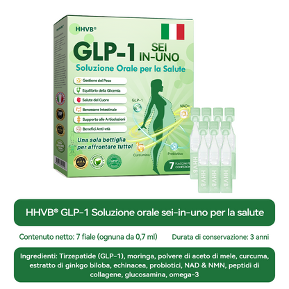 𝐇𝐇𝐕𝐁® 🌞𝐆𝐋𝐏-𝟏 𝐒𝐞𝐢-𝐢𝐧-𝐔𝐧𝐨 𝐒𝐨𝐥𝐮𝐳𝐢𝐨𝐧𝐞 𝐎𝐫𝐚𝐥𝐞 𝐩𝐞𝐫 𝐥𝐚 𝐒𝐚𝐥𝐮𝐭𝐞 (𝐒𝐨𝐥𝐨 𝐮𝐧𝐚 𝐯𝐨𝐥𝐭𝐚 𝐚𝐥 𝐠𝐢𝐨𝐫𝐧𝐨, 𝐜𝐚𝐦𝐛𝐢𝐚𝐦𝐞𝐧𝐭𝐢 𝐯𝐢𝐬𝐢𝐛𝐢𝐥𝐢 𝐢𝐧 𝟕 𝐠𝐢𝐨𝐫𝐧𝐢) 👩‍⚕️ 𝐏𝐞𝐫 𝐨𝐛𝐞𝐬𝐢𝐭à, 𝐬𝐚𝐥𝐮𝐭𝐞 𝐜𝐚𝐫𝐝𝐢𝐨𝐯𝐚𝐬𝐜𝐨𝐥𝐚𝐫𝐞, 𝐝𝐢𝐚𝐛𝐞𝐭𝐞, 𝐚𝐩𝐧𝐞𝐚 𝐧𝐨𝐭𝐭𝐮𝐫𝐧𝐚, 𝐬𝐚𝐥𝐮𝐭𝐞 𝐢𝐧𝐭𝐞𝐬𝐭𝐢𝐧𝐚𝐥𝐞, 𝐩𝐫𝐨𝐛𝐥𝐞𝐦𝐢 𝐚𝐫𝐭𝐢𝐜𝐨𝐥𝐚𝐫𝐢 𝐞 𝐚𝐥𝐭𝐫𝐨 𝐚𝐧𝐜𝐨𝐫𝐚